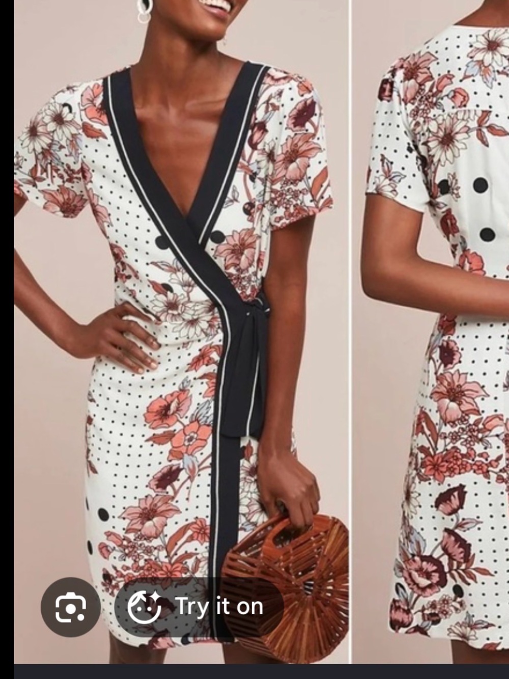 Anthropologie Maeve Aubrey Wrap Dress
